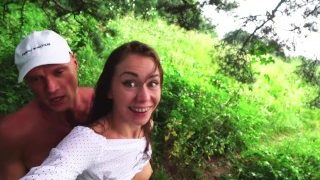 Unexpected rain in a public park PUSHED us to EXTREME acrobatic ANALSEX
